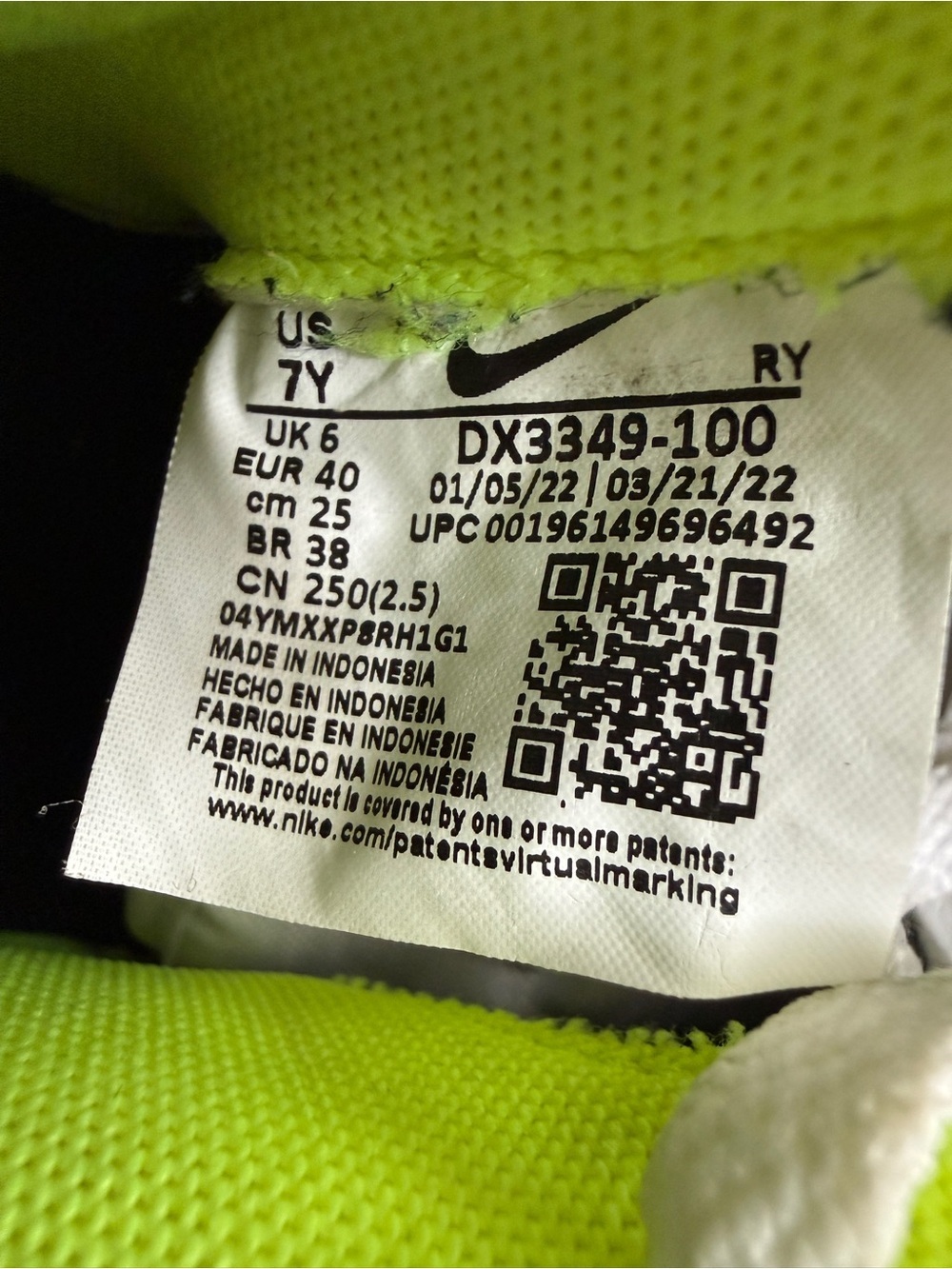 Nike Kids Air Force 1 LV GS - 7Y - Picture 9 of 9